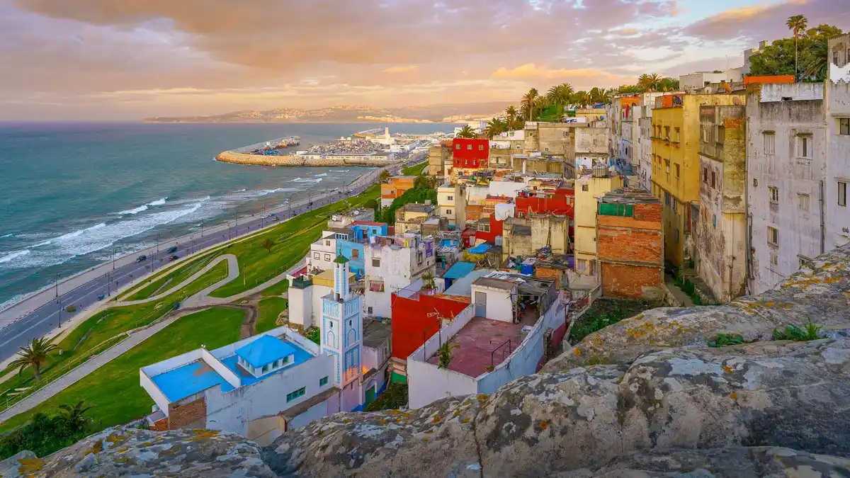 Travel from Southern Spain to Morocco tangier and the ocean