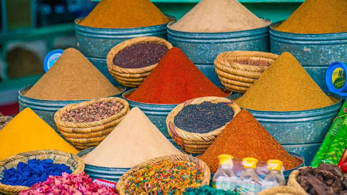 Travel to Marrakech I All You Need spices in marrakech souk