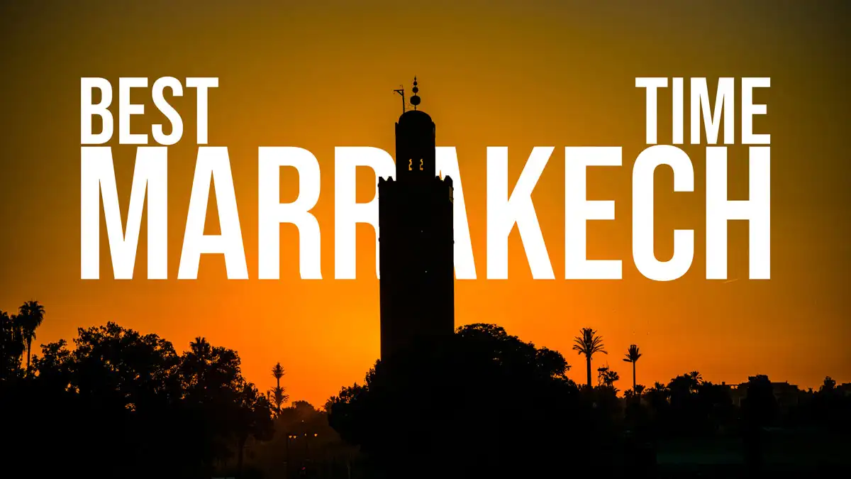 The Best Time to Visit Marrakech – In Detail marrakech minaret during sunset in marrakech - best time to visit marrakech